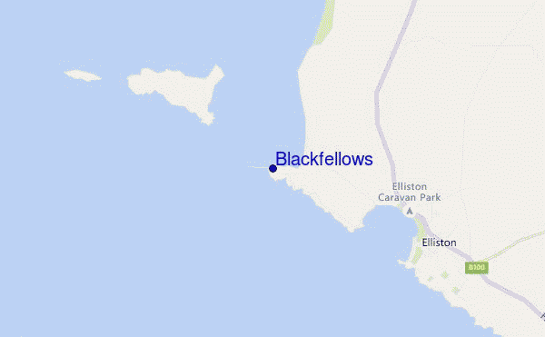 mapa de ubicación de Blackfellows