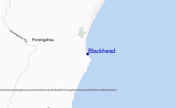 mapa de ubicación de Blackhead