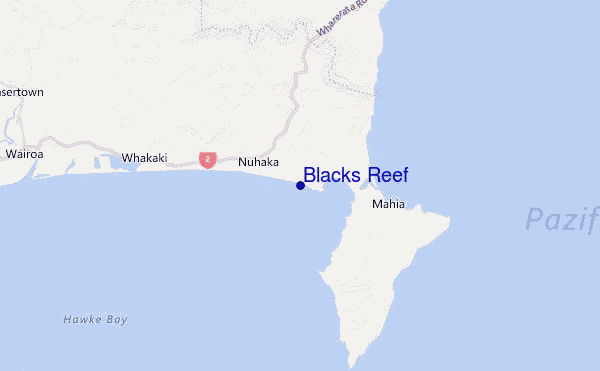 Blacks Reef Location Map