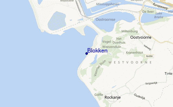 mapa de ubicación de Blokken