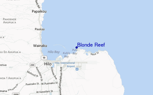 mapa de ubicación de Blonde Reef