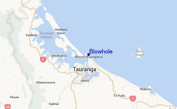 Blowhole Location Map