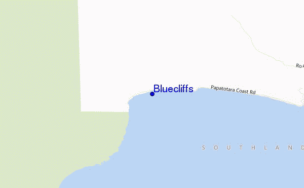 mapa de ubicación de Bluecliffs