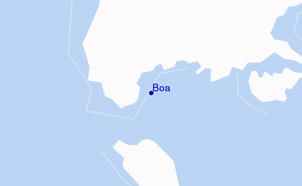 mapa de ubicación de Boa