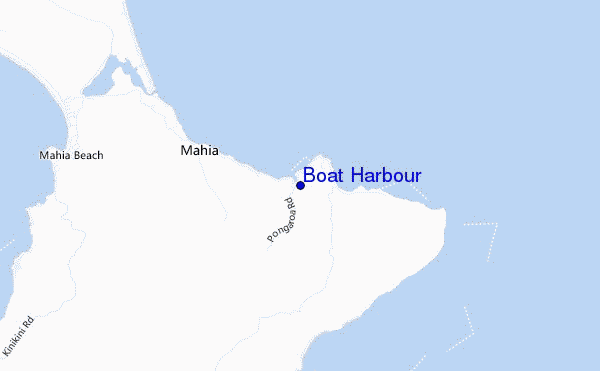 mapa de ubicación de Boat Harbour