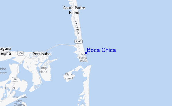 mapa de ubicación de Boca Chica
