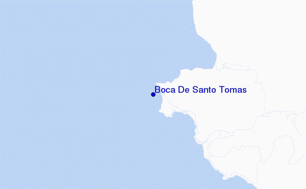 mapa de ubicación de Boca De Santo Tomas