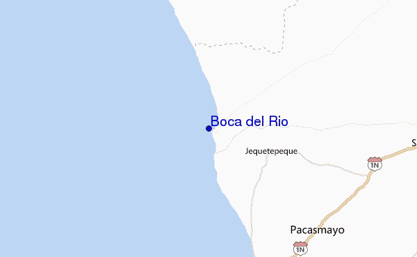 mapa de ubicación de Boca del Rio