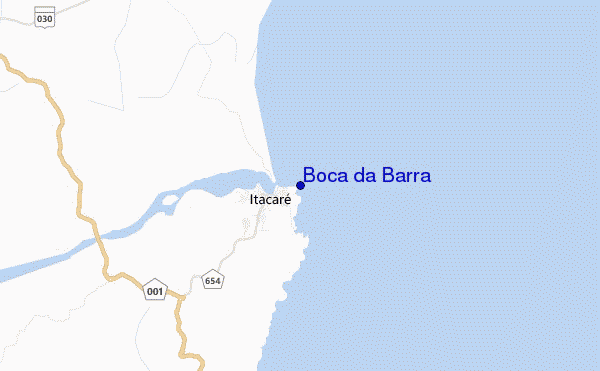 mapa de ubicación de Boca da Barra