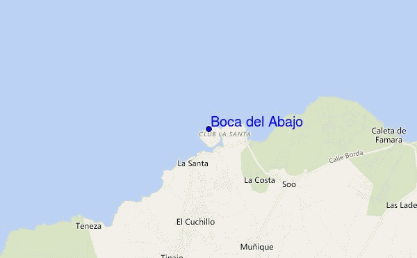 mapa de ubicación de Boca del Abajo