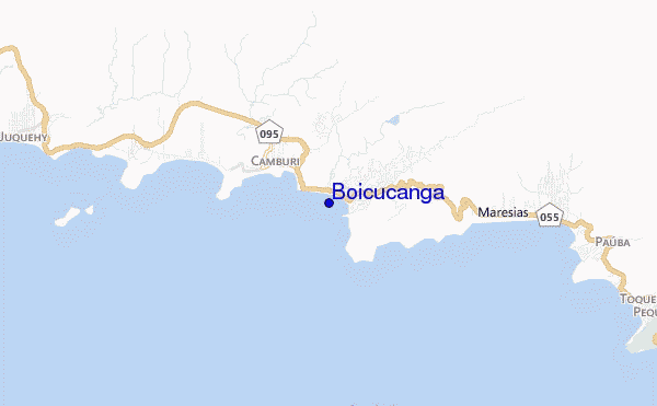 mapa de ubicación de Boicucanga