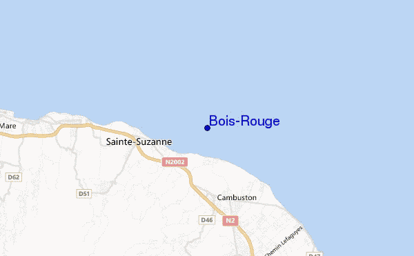 mapa de ubicación de Bois-Rouge