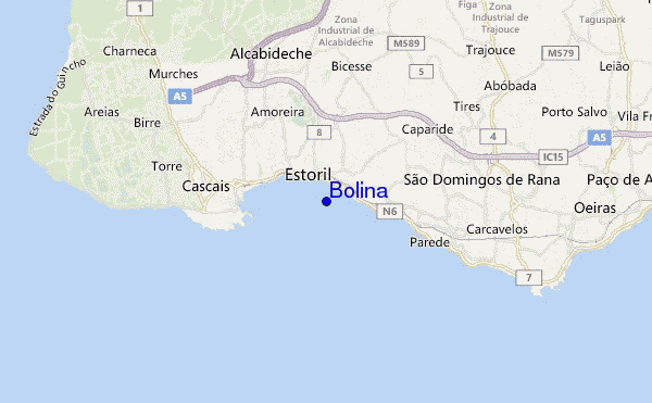 mapa de ubicación de Bolina