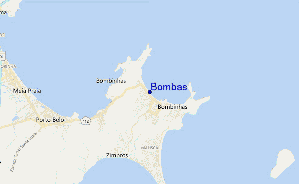 mapa de ubicación de Bombas
