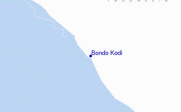 mapa de ubicación de Bondo Kodi