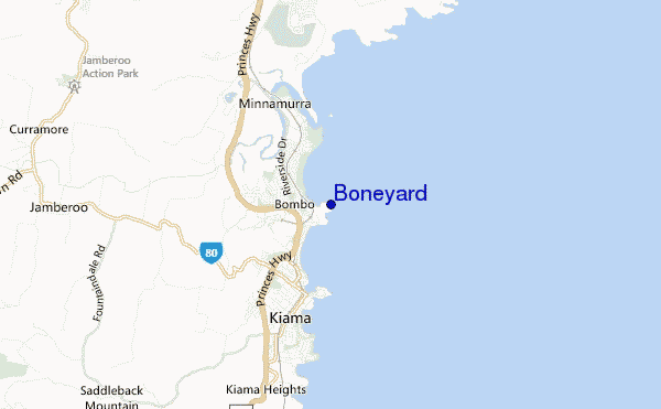 mapa de ubicación de Boneyard