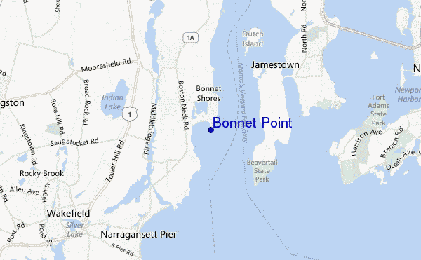 mapa de ubicación de Bonnet Point