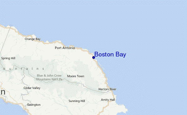 Boston Bay Location Map