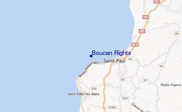 mapa de ubicación de Boucan Rights