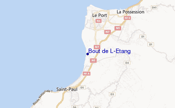 mapa de ubicación de Bout de L'Etang