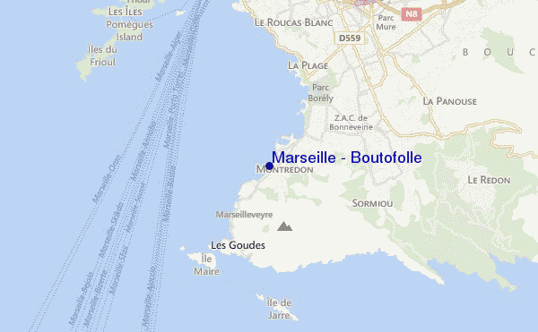 mapa de ubicación de Marseille - Boutofolle