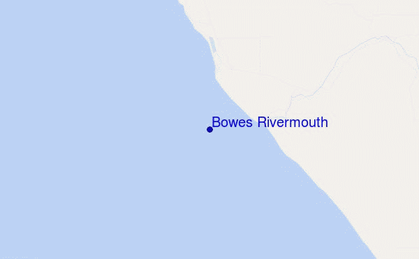 mapa de ubicación de Bowes Rivermouth