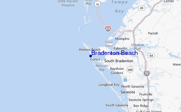 Bradenton Beach Location Map