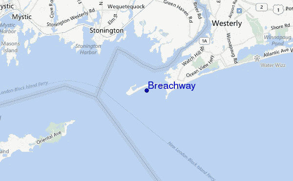 mapa de ubicación de Breachway