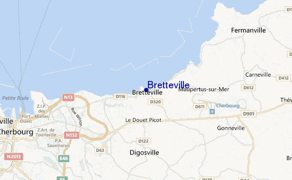 mapa de ubicación de Bretteville
