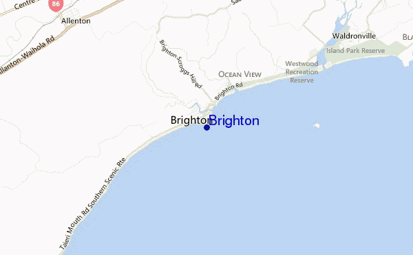 mapa de ubicación de Brighton