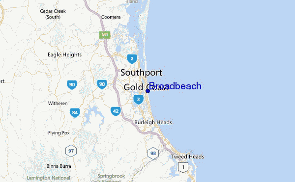 Broadbeach Location Map