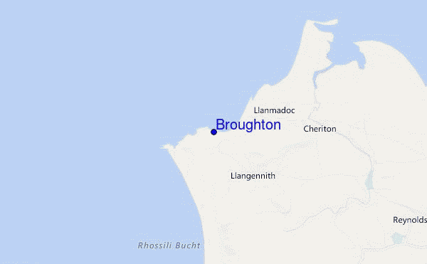 mapa de ubicación de Broughton