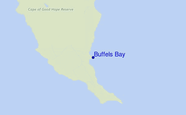 mapa de ubicación de Buffels Bay
