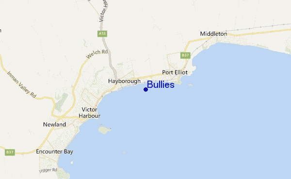 mapa de ubicación de Bullies
