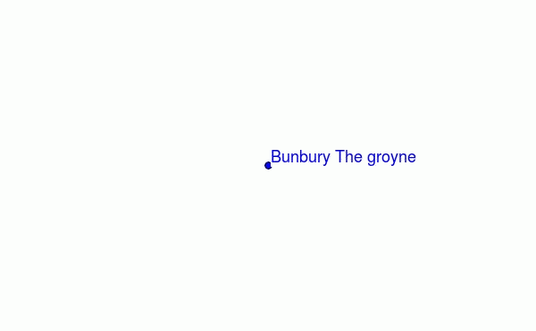 mapa de ubicación de Bunbury The groyne