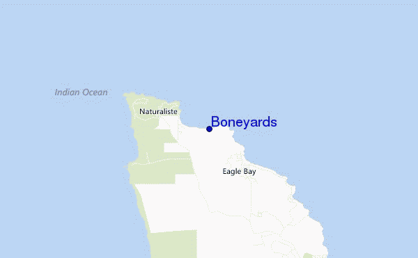 mapa de ubicación de Boneyards