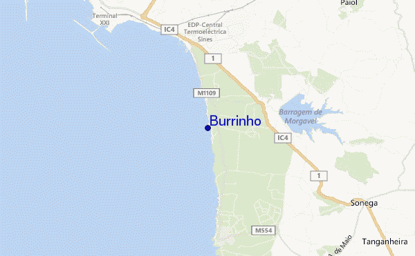 mapa de ubicación de Burrinho
