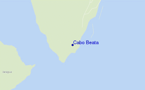 mapa de ubicación de Cabo Beata
