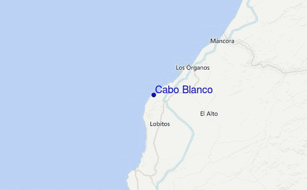 Cabo Blanco Location Map