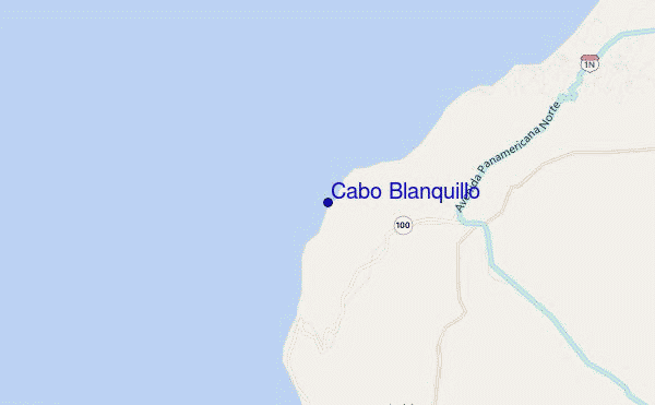 mapa de ubicación de Cabo Blanquillo