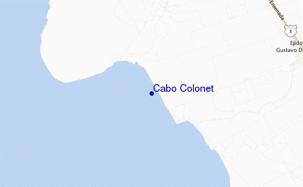 mapa de ubicación de Cabo Colonet