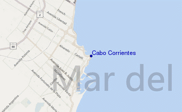 mapa de ubicación de Cabo Corrientes