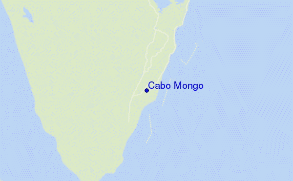 mapa de ubicación de Cabo Mongo