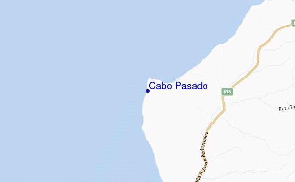 mapa de ubicación de Cabo Pasado