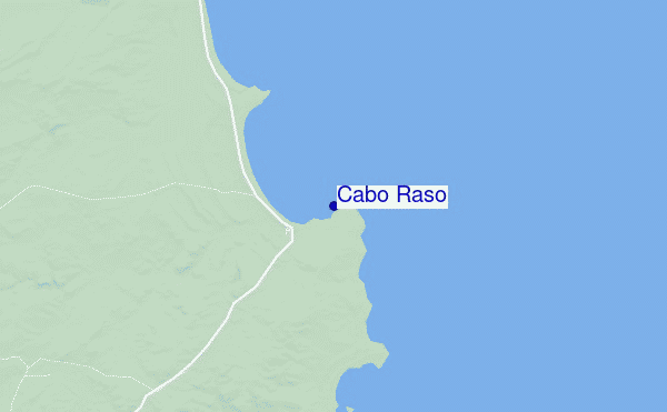 mapa de ubicación de Cabo Raso
