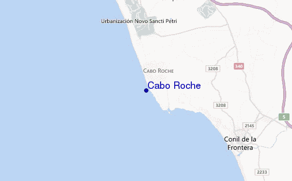 mapa de ubicación de Cabo Roche