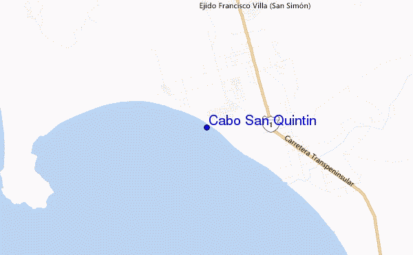 mapa de ubicación de Cabo San Quintin