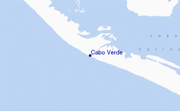 mapa de ubicación de Cabo Verde