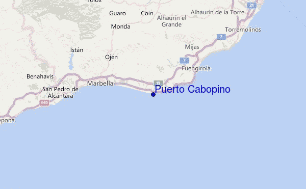Puerto Cabopino Location Map