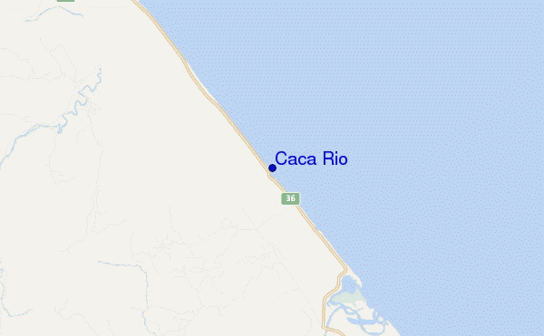 mapa de ubicación de Caca Rio